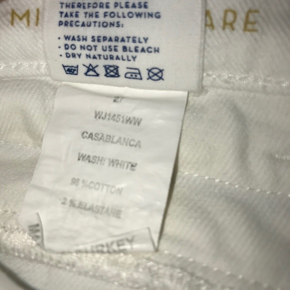 Mih jeans white flare bottom jeans! - Picture 10 of 10